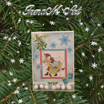 Ръчно изработени изделия от хартия Коледа и Нова година Ръчно изработени изделия от хартия Картичка Дядо и Баба Коледа